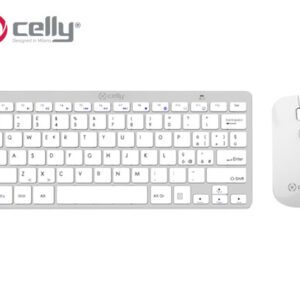 CELLY Πληκτρολόγιο & Ποντίκι  Ασύρματο COMBO Λευκό (76064)