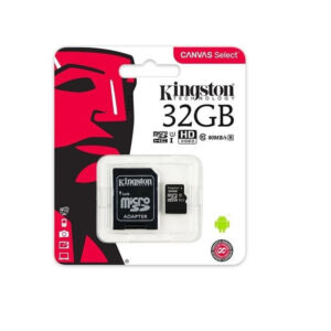 Kingston memory card microSDHC Canvas Select (32GB | class 10 | UHS-I | 80 MB/s) + adapter