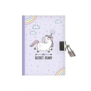 Legami Milano Σημειωματάριο My Secret Diary Unicorn Σημειωματάριο Με Λουκέτο με Λευκές Σελίδες και Λουκέτο A6