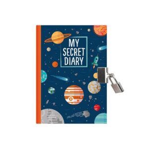 Legami Milano Σημειωματάριο My Secret Diary με Λευκές Σελίδες και Λουκέτο Planets Ημερολόγιο με Κλειδαριά