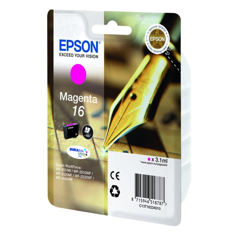 Epson Μελάνι Inkjet No.16 Magenta (C13T16234012)